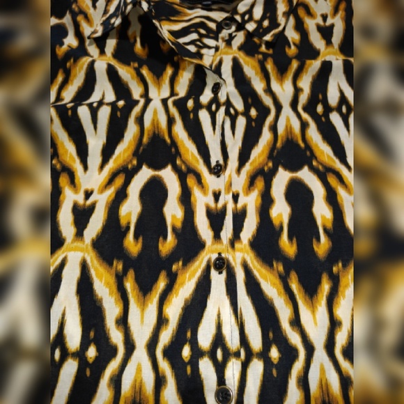 Jones New York abstract pattern blouse size "XL". - Picture 2 of 8